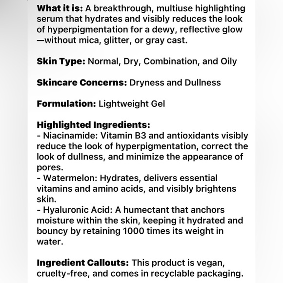 GLOW RECIPE- WATERMELON GLOW NIACINAMIDE
DEW DROPS | 10ML - Picture 11 of 12